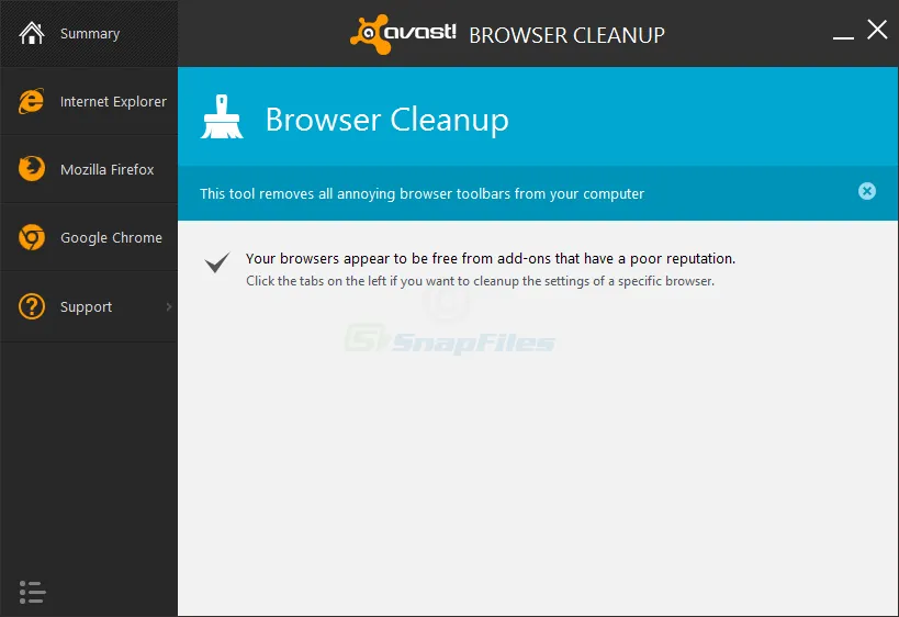 Avast Browser Cleanup Tool スクリーンショット 1