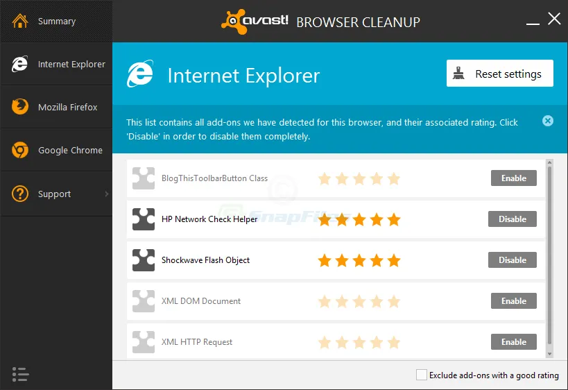 Avast Browser Cleanup Tool スクリーンショット 2