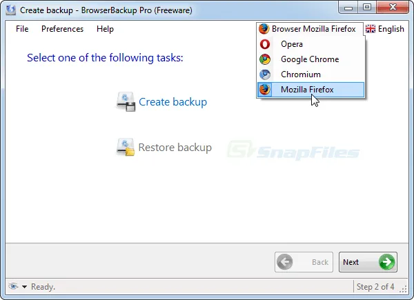 BrowserBackup Pro スクリーンショット 1