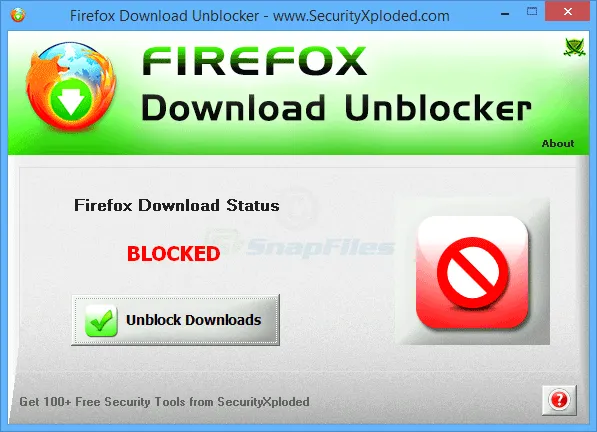 Firefox Download Unblocker スクリーンショット 1