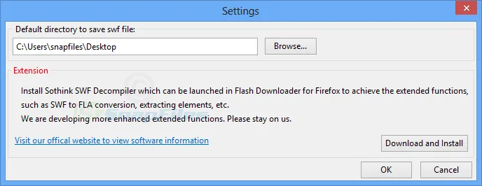 Flash Downloader for Firefox スクリーンショット 2