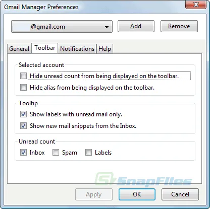 Gmail Manager スクリーンショット 2