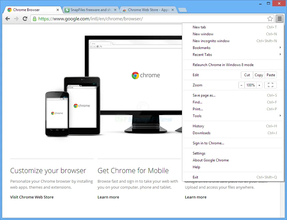 Google Chrome スクリーンショット 1