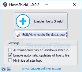 HostsShield スクリーンショット 1