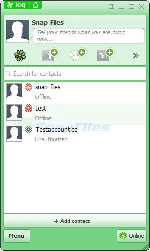 ICQ スクリーンショット 1