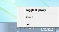 IE Proxy Toggle スクリーンショット 1