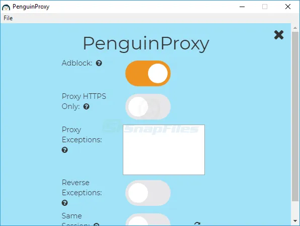 PenguinProxy スクリーンショット 2