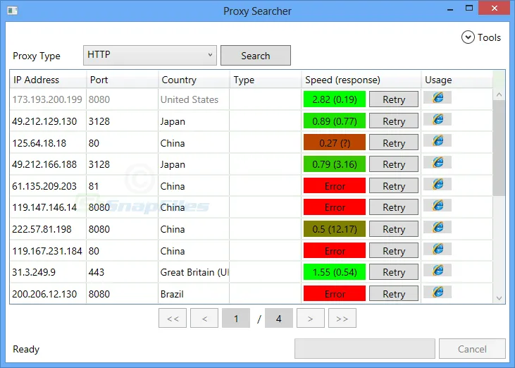 Burds Proxy Searcher スクリーンショット 1