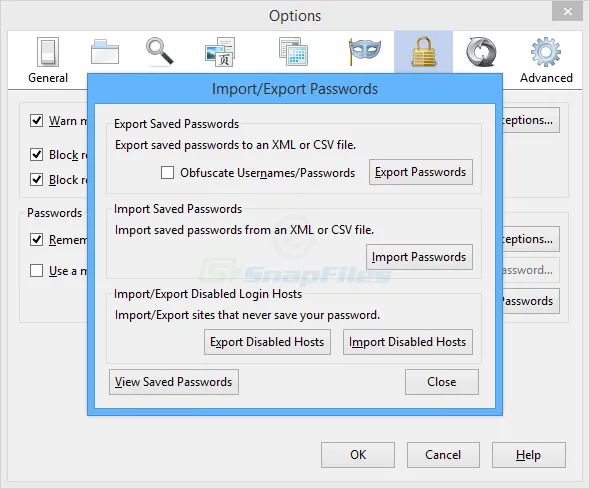 Firefox Password Exporter スクリーンショット 1