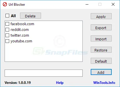 Url Blocker スクリーンショット 1