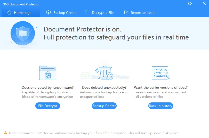 360 Document Protector スクリーンショット 1