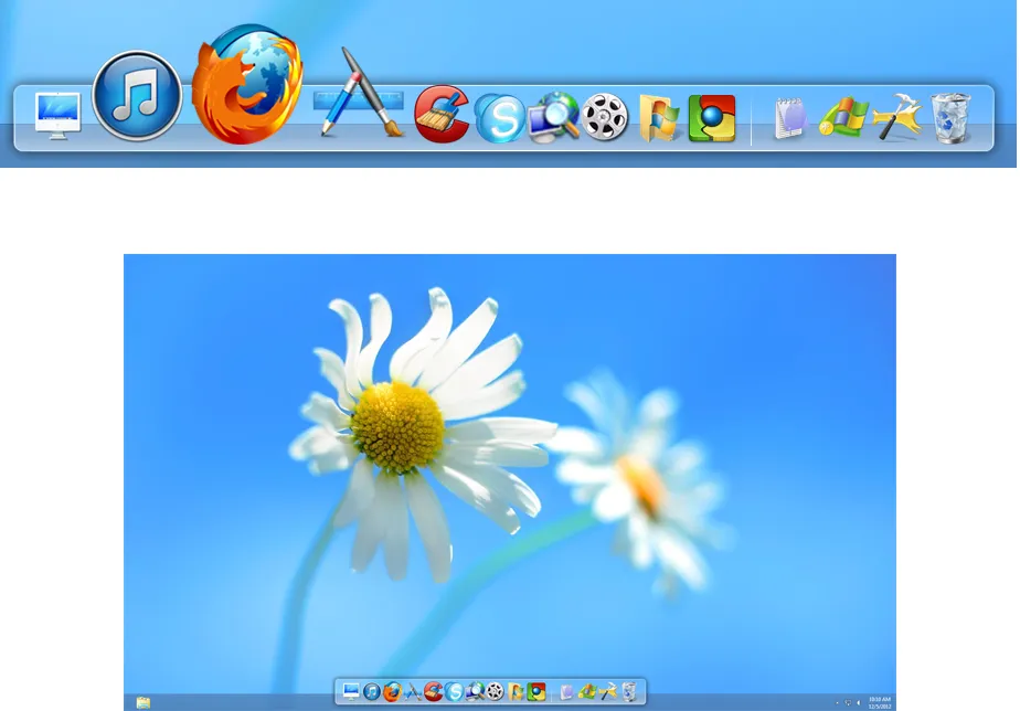RocketDock スクリーンショット 1