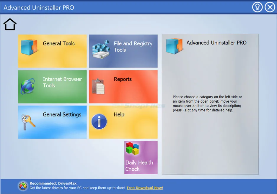 Advanced Uninstaller PRO スクリーンショット 1