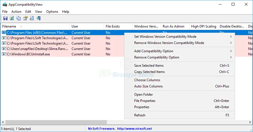 AppCompatibilityView スクリーンショット 1