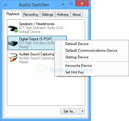 Audio Switcher スクリーンショット 1