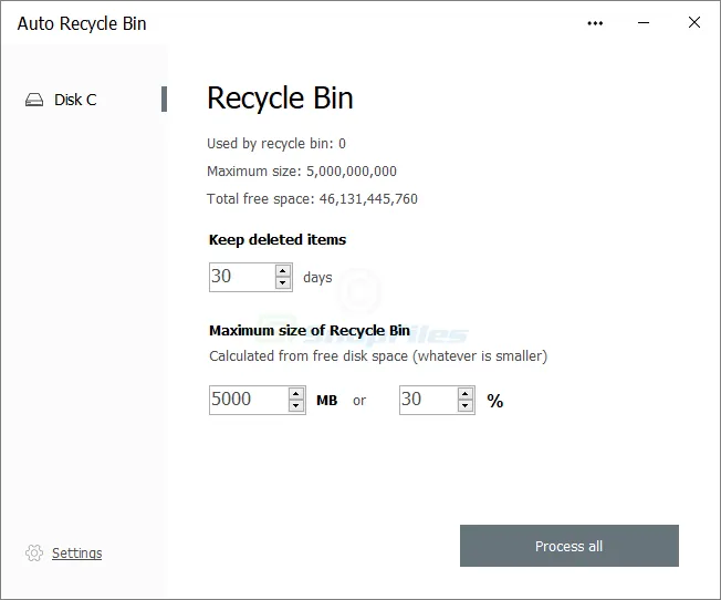 Auto Recycle Bin スクリーンショット 1