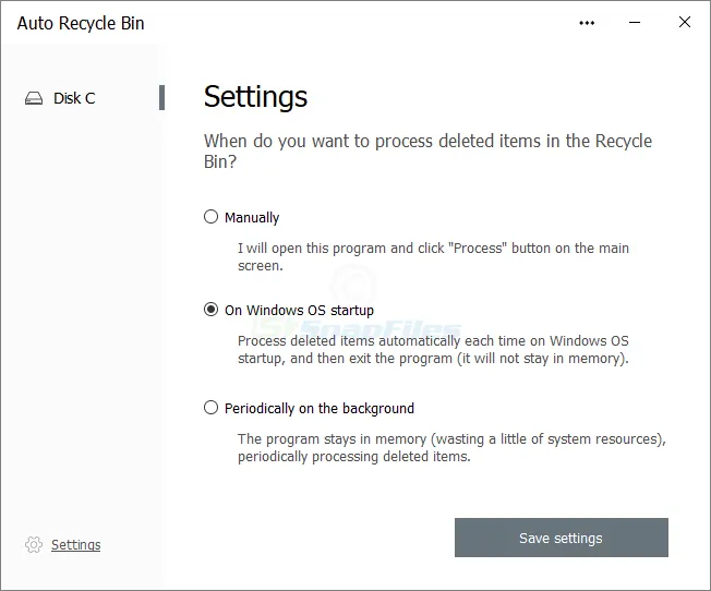 Auto Recycle Bin スクリーンショット 2