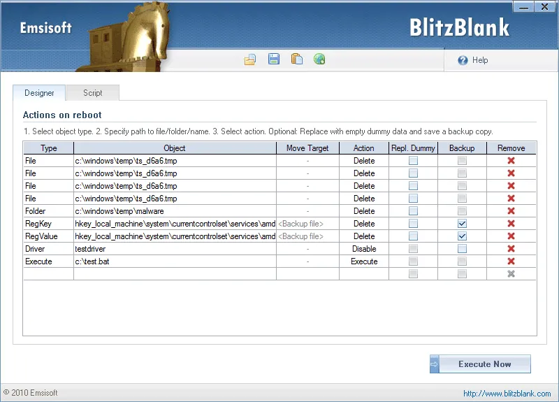 Emsisoft BlitzBlank スクリーンショット 1