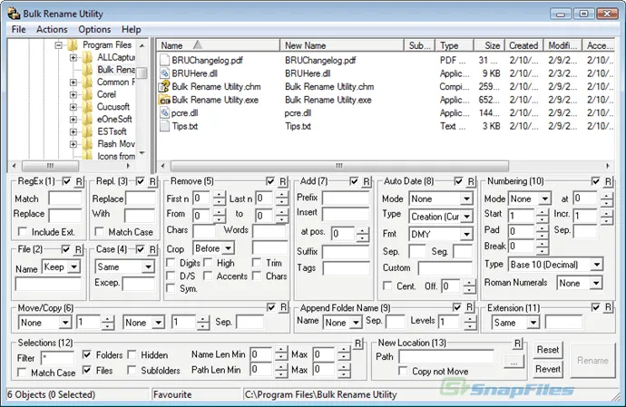 Bulk Rename Utility スクリーンショット 1