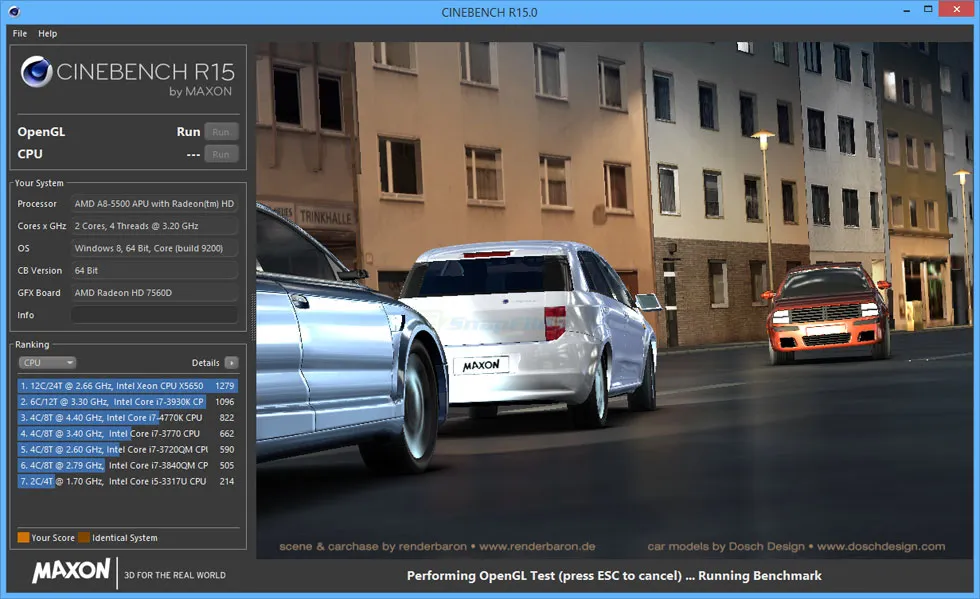 MAXON CINEBENCH スクリーンショット 1