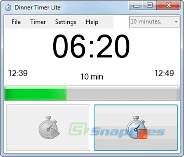 Dinner Timer Lite スクリーンショット 1