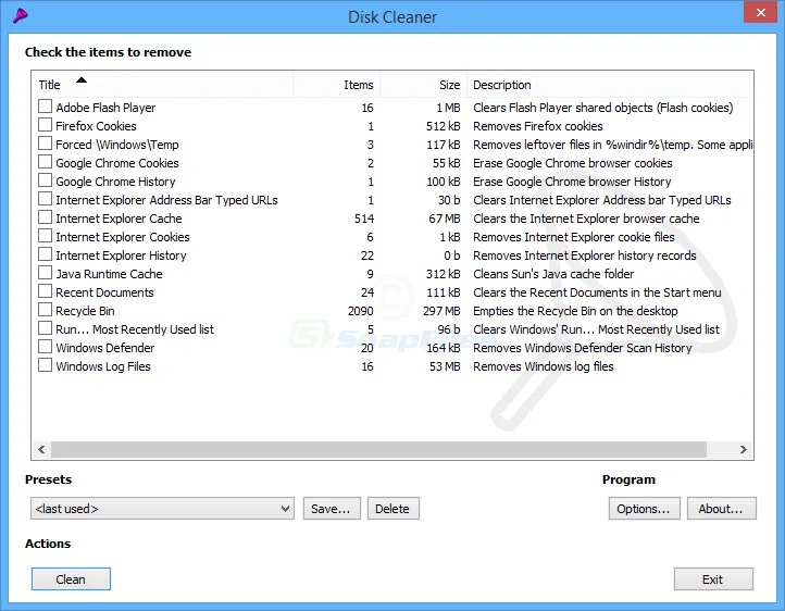 Disk Cleaner スクリーンショット 1