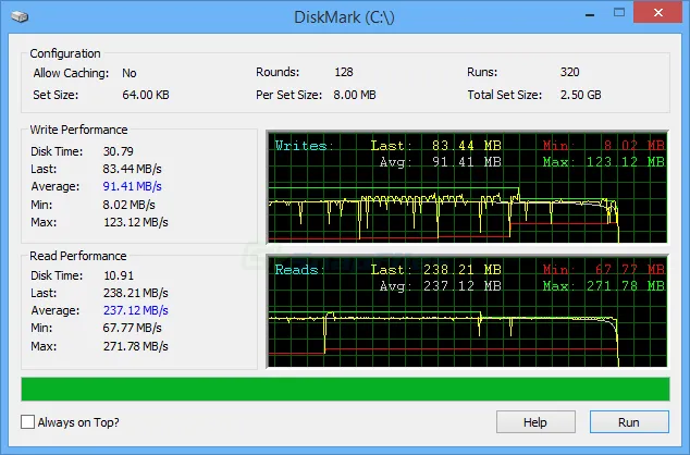 DiskMark スクリーンショット 1