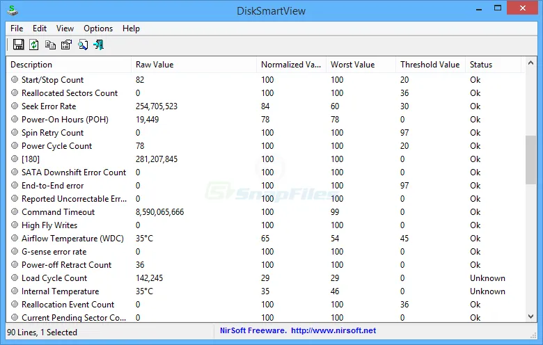 DiskSmartView スクリーンショット 1