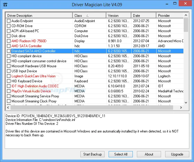 Driver Magician Lite スクリーンショット 1