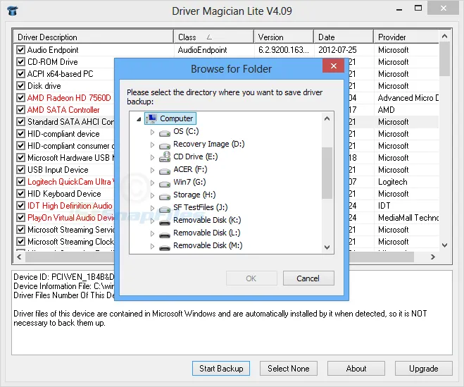 Driver Magician Lite スクリーンショット 2