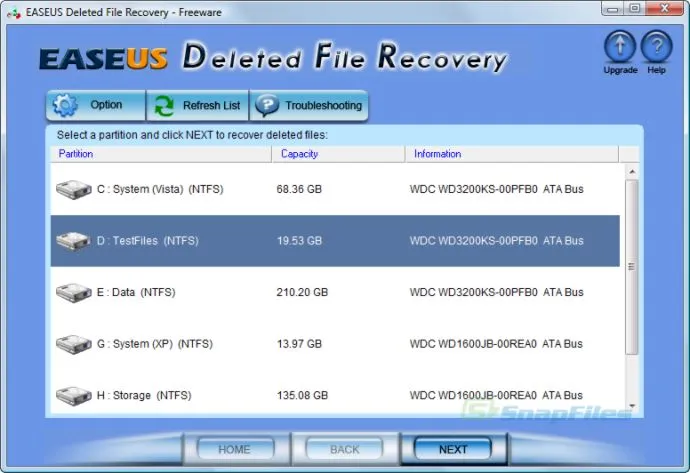 EaseUS Deleted File Recovery スクリーンショット 1