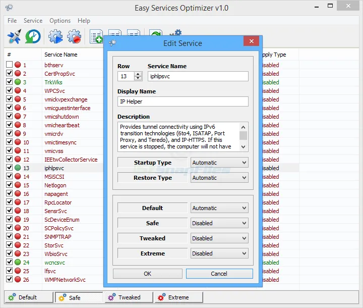 Easy Service Optimizer スクリーンショット 2