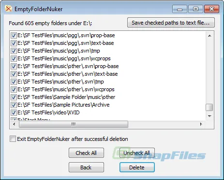 Empty Folder Nuker スクリーンショット 1