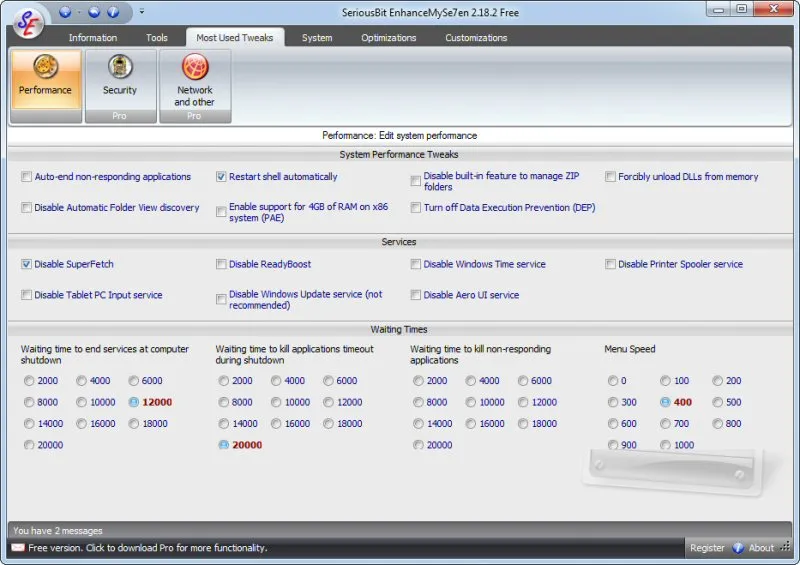 EnhanceMySe7en (Free Version) スクリーンショット 2