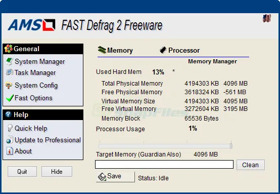 Fast Defrag Standard スクリーンショット 1