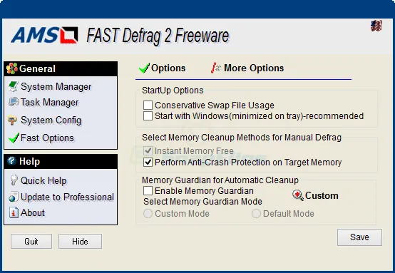 Fast Defrag Standard スクリーンショット 2