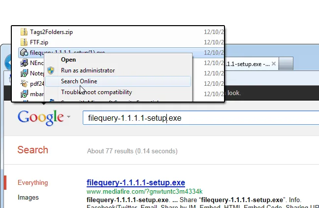 FileQuery スクリーンショット 1