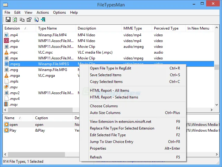 FileTypesMan スクリーンショット 1