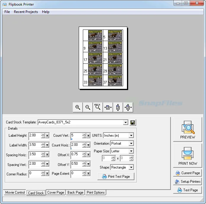 Flipbook Printer スクリーンショット 2