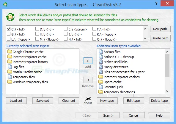 FMJ CleanDisk スクリーンショット 1