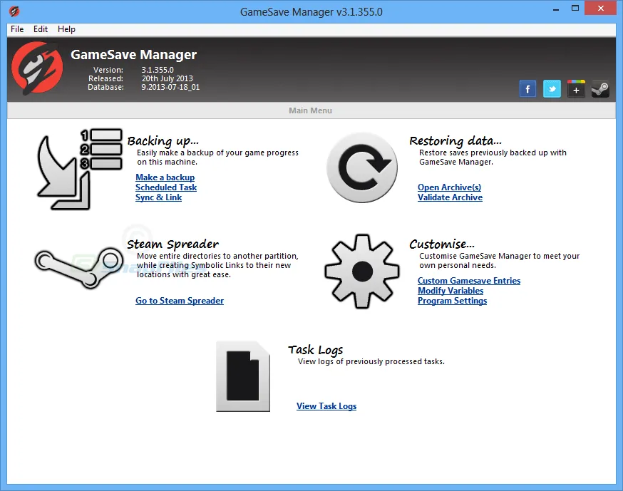 GameSave Manager スクリーンショット 1