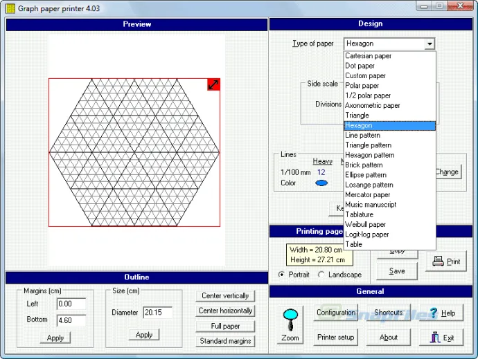 Graph Paper Printer スクリーンショット 2