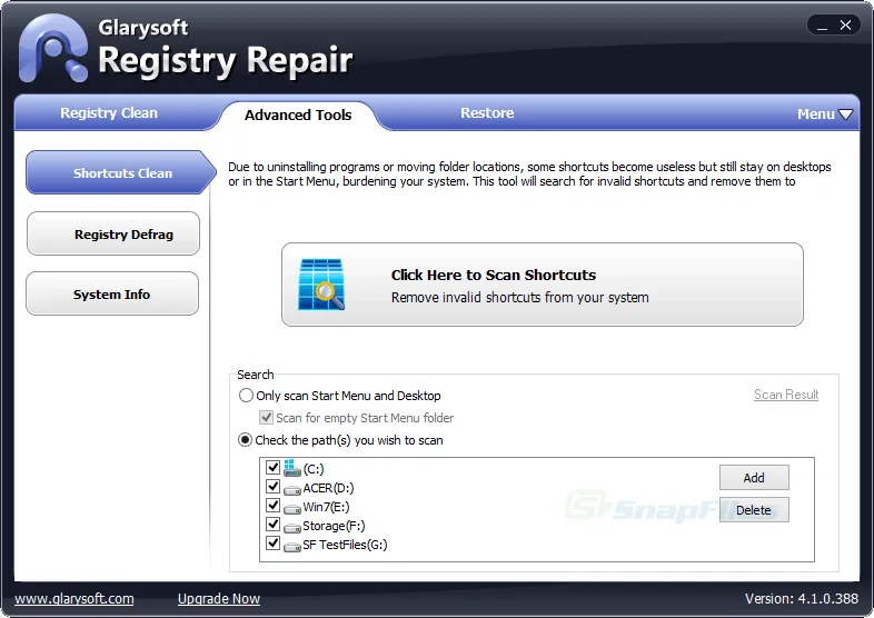 Glary Registry Repair スクリーンショット 2