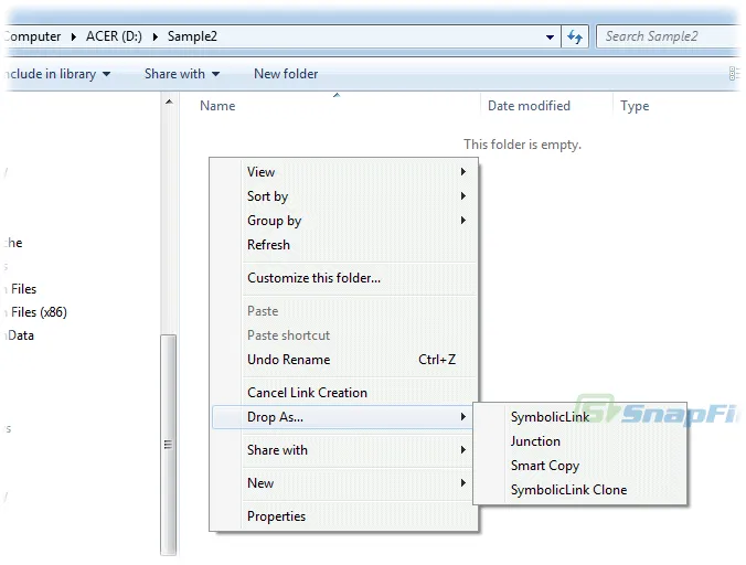 Hardlink Shell Extension スクリーンショット 2