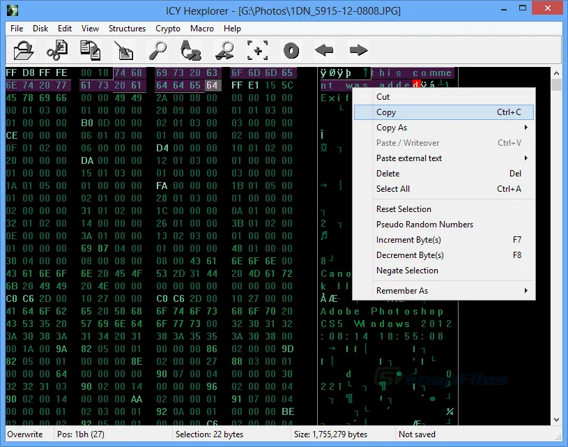 ICY Hexplorer スクリーンショット 1