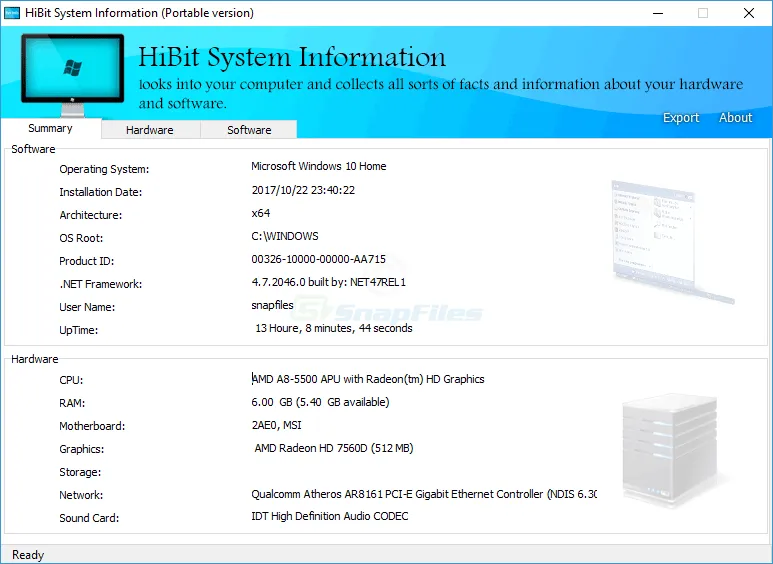 HiBit System Information スクリーンショット 1