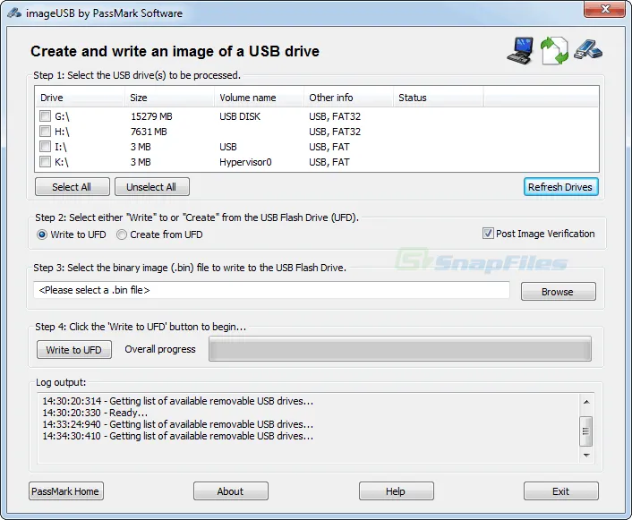 ImageUSB スクリーンショット 1