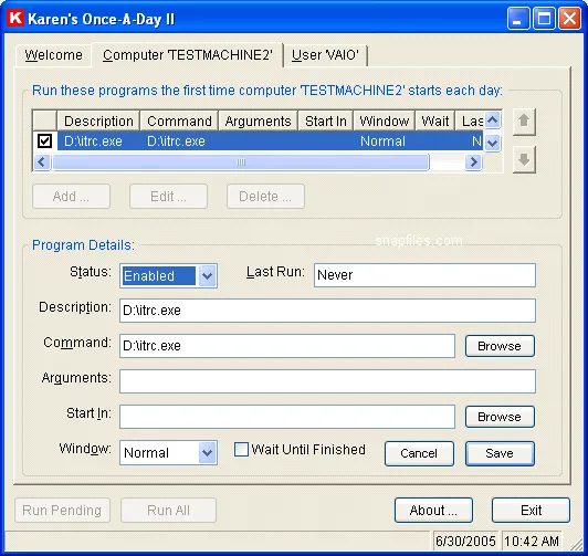 Karen`s Once-A-Day スクリーンショット 1