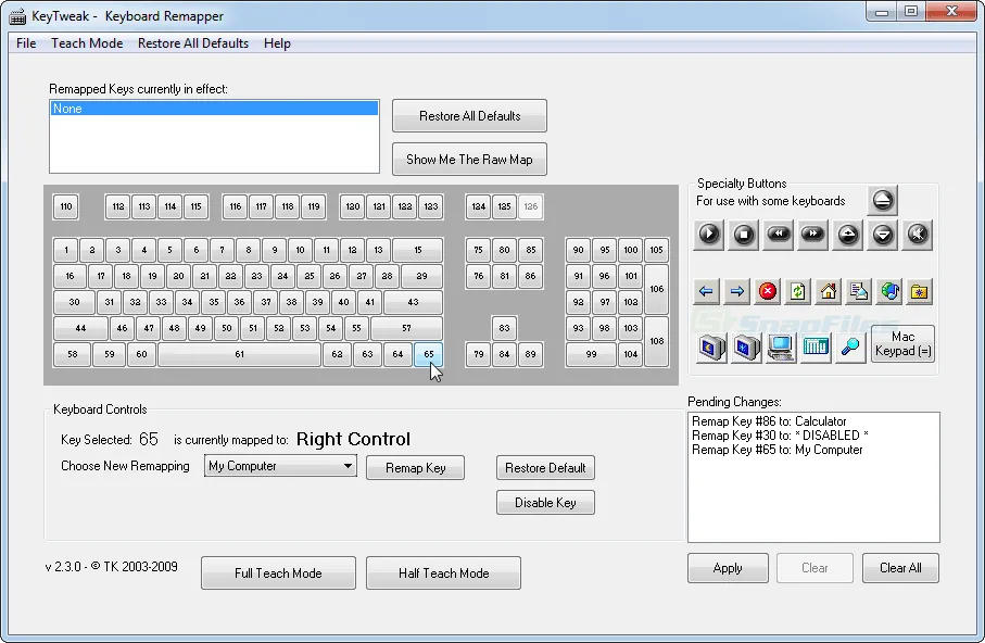 KeyTweak スクリーンショット 1