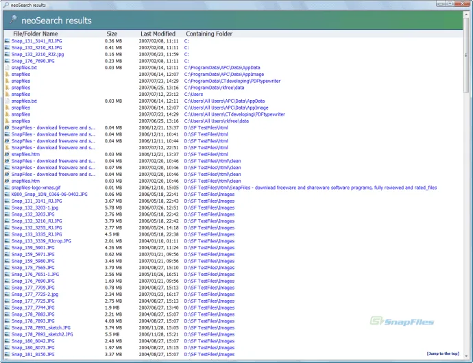 neoSearch スクリーンショット 2